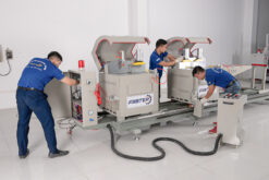 Máy cắt nhôm 2 đầu mâm xoay F450 Máy cắt nhôm 2 đầu mâm xoay F450 7
